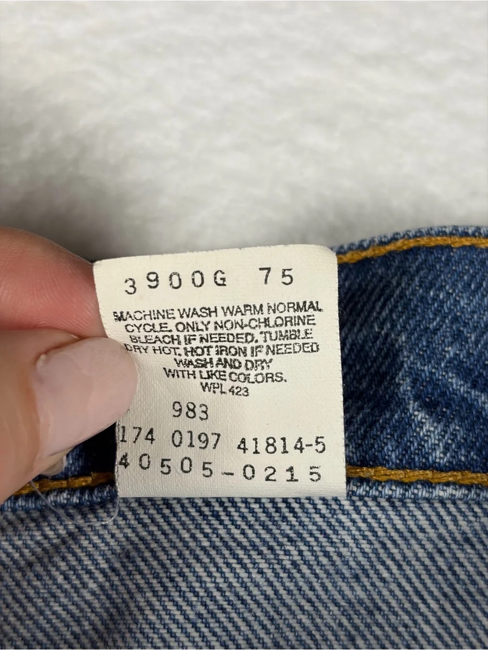 Vintage Levis Jeans Mens 36x32 Blue 90s Orange Tab 505 Straight leg Made Mexico